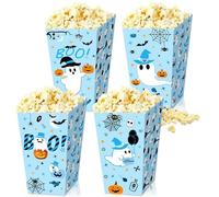 Roaring Good Time Little Boo Goodies Boxes Candy Treats Goodies Box Gift Bags Halloween Theme Ghost Pink Candy Bags for Birthday Party Favors Supplies