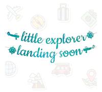 Roaring Good Time Travel Baby Shower Decorations Little Explorer Landing Soon Banner Adventure Awaits Baby Shower Decorations Adventure Awaits Party Decorations