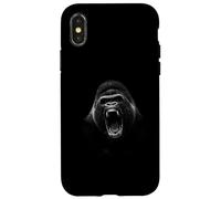 Roaring gorilla in ananimal power design Case for iPhone X/XS