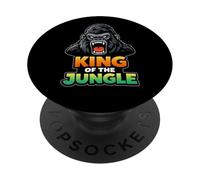 Roaring Gorilla Jungle Graphic Design PopSockets Adhesive PopGrip