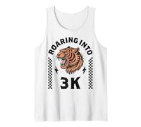 Roaring Into 3K Tiger I’m Ready for 3K Boy Girl Kid Funny K3 Tank Top
