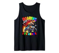 Roaring Into 5th Grade T-Rex On Monster Truck Back To School Tank Top