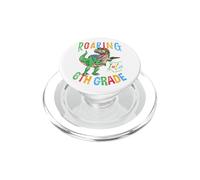Roaring Into 6th Grade Dinosaur Back To School Vintage PopSockets PopGrip for MagSafe
