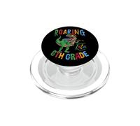 Roaring Into 6th Grade Dinosaur Back To School Vintage PopSockets PopGrip for MagSafe