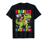 Roaring Into Kindergarten Dino - First Day of School design T-Shirt