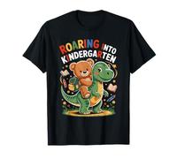 Roaring Into Kindergarten Dinosaur Bear T-Shirt