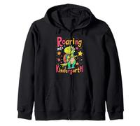 Roaring Into Kindergarten Dinosaur Kindergarten Zip Hoodie
