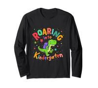 Roaring Into Kindergarten Dinosaur Long Sleeve T-Shirt