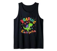 Roaring Into Kindergarten Dinosaur Tank Top