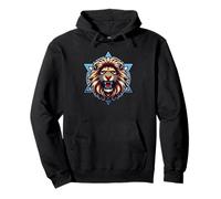Roaring Jewish Lion Star Of David Judaism Pride Pullover Hoodie