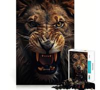 Roaring Lion 1000 Pieces Jigsaws Adults Puzzles Think Smart Toy Home Activity Smooth Cut Xmas Surprise (50x75cm)