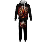 Roaring Lion 3D Printed Hoodies and Joggers Set Women/Men Tracksuit Set 2 Piece Cool Streetwear Sportswear