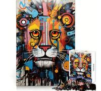 Roaring Lion Elegance 1000 Piece Jigsaw Puzzle for Teenagers Fine Logic Toy Relaxing Fun Neat Edge Wall Art Decor (38x52cm)