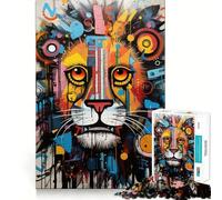 Roaring Lion Elegance 1000 Piece Jigsaw Puzzle for Teenagers Fine Logic Toy Relaxing Fun Neat Edge Wall Art Decor (38x52cm)