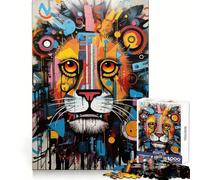 Roaring Lion Elegance 1000 Piece Jigsaw Puzzles for Teenagers Jigsaw Clear Logic Toy Peaceful Time Perfect Cut Santa Wish List (50x75cm)