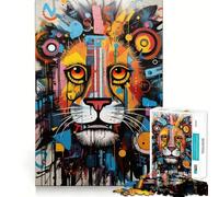Roaring Lion Elegance 1000 Piece Jigsaw Puzzles for Teenagers Jigsaw Clear Logic Toy Peaceful Time Perfect Cut Santa Wish List (50x75cm)