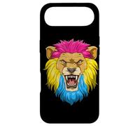 Roaring Lion Head In Pansexual Pride Colors Case for iPhone Air