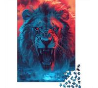 Roaring Lion Jigsaw Puzzles Puzzle for Adults Kids. 1000 Piece Cool Sci-fi Great Gifts Challenge Toy Game Home Decoration for Adults& Kids Age 14 Years Up 1000pcs (75x50cm)