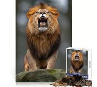 Roaring Lion Portrait Jigsaw Puzzle for Adults 1000 Pieces Mind Puzzle Calm Pastime Image Assembly Lovely Present (50x75cm)
