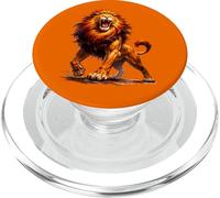 Roaring Lion Strength Power Alpha Leader Wild Animal PopSockets PopGrip for MagSafe