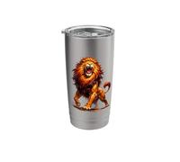 Roaring Lion Strength Power Alpha Leader Wild Animal Stainless Steel Insulated Tumbler