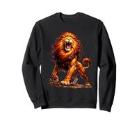 Roaring Lion Strength Power Alpha Leader Wild Animal Sweatshirt