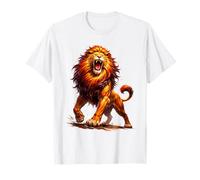 Roaring Lion Strength Power Alpha Leader Wild Animal T-Shirt