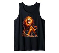 Roaring Lion Strength Power Alpha Leader Wild Animal Tank Top