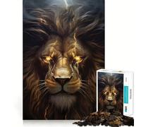 Roaring Lion Teenagers 1000 Piece Jigsaw Puzzle Logic Boost Toy Indoor Fun Premium Edge Memorable Gift (50x75cm)