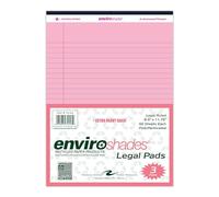 Roaring Spring Enviroshades 8.5" x 11.75" Pink Legal Pads, 3/Pack