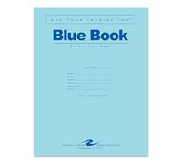 ROARING SPRING Exam Blue Books, 10 Pack, 11" x 8.5", 4 Sheets/8 Pages, School Testing, Wide Ruled with Margin, Proudly Made in the USA!