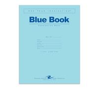 ROARING SPRING Exam Blue Books, 10 Pack, 11" x 8.5", 8 Sheets/16 Pages, School Testing, Wide Ruled with Margin, Proudly Made in the USA!
