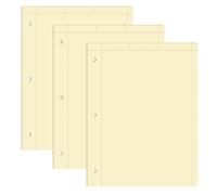 ROARING SPRING Graph Ruled Engineering Pad, Engineering Graph Paper Pad, 3 Pack, 5x5 Enclosed Grid, 8.5" x 11", 100 Sheets, 3 Hole Punched, Buff Tinted Sheets, Made in USA