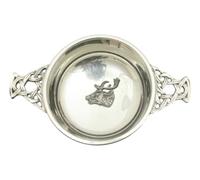 Roaring Stag Chrome Plated Steel Quaich Bowl Scottish Quaich 299