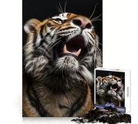 Roaring Tiger Close-Up Jigsaw Puzzles for Adults 1000 Piece Strengthen Recall Casual Fun Quality Edge Stylish Gift (50x75cm)