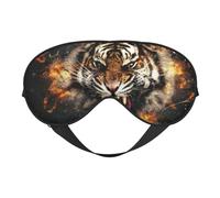 Roaring Tiger Double Sided Sleep Mask, Adjustable Blackout, Silk-Like Eye Mask for Sleeping,Travel, Soft, Breathable, Lightweight Comfortable Blindfold