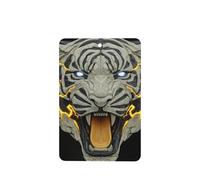 Roaring Tiger Futuristic Tech Aesthetics Car Air Fresheners 4 Pcs Hanging Scented Cards Fragrance Scented Cards For Car Aromatherapy Tablets