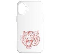 Roaring Tiger Graphic Vintage Feline Fashion Art Case for iPhone 16 Plus