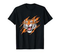 Roaring Tiger Head Wild Jungle Mascot Power T-Shirt