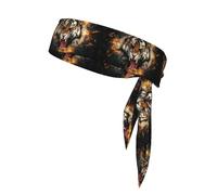 Roaring Tiger Printing 1 Pieces Headband Hair Band Unisex Dry Head Tie Sport Band For Basketball Running Tennis