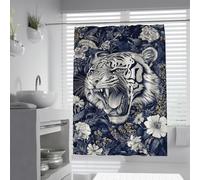 Roaring Tiger Shower Curtain for Bathroom 180 x 200 cm