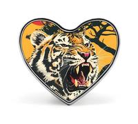 Roaring Tiger Sun Tree Cute Lapel Pins Heart Brooch Tie Suit Dress Accessories for Men Women Wedding Birthday