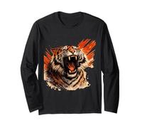 Roaring Tiger Untamed Power Art Long Sleeve T-Shirt
