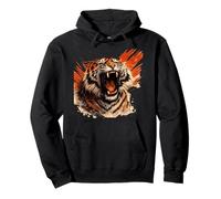 Roaring Tiger Untamed Power Art Pullover Hoodie
