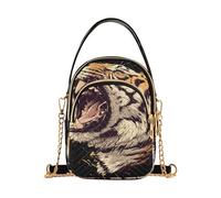 Roaring Tigers trendy travel crossbody bags for women with multi pockets handbag for women for adult