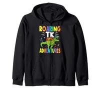 Roaring TK Adventures T-Rex Dinosaur Back To School Zip Hoodie