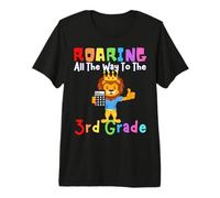 Roaring to The 3rd Grade Lion Roar Kids Back to School Lions Premium T-Shirt