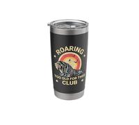 Roaring Too Old for This Club Sabertooth Tiger Fun Smilodon Stainless Steel Insulated Tumbler