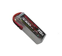 Roaring Top 6S 22.2V 3300mAh 70C RC Rechargeable Lipo Battery with T Plug for Lipo Battery for RC Quadcopter Goblin 500,Goblin 630, TREX 500, TREX 600 and Gaui Helicopter
