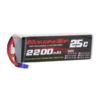 Roaring Top 7.4V 2200mAh Lipo Battery 2S 25C Battery with EC5 Plug for FPV Helicopter Airplane Drone UAV Quadcopter RC Boat RC Car RC Models